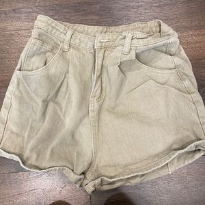 Princess Polly, brownish green shorts, size 6